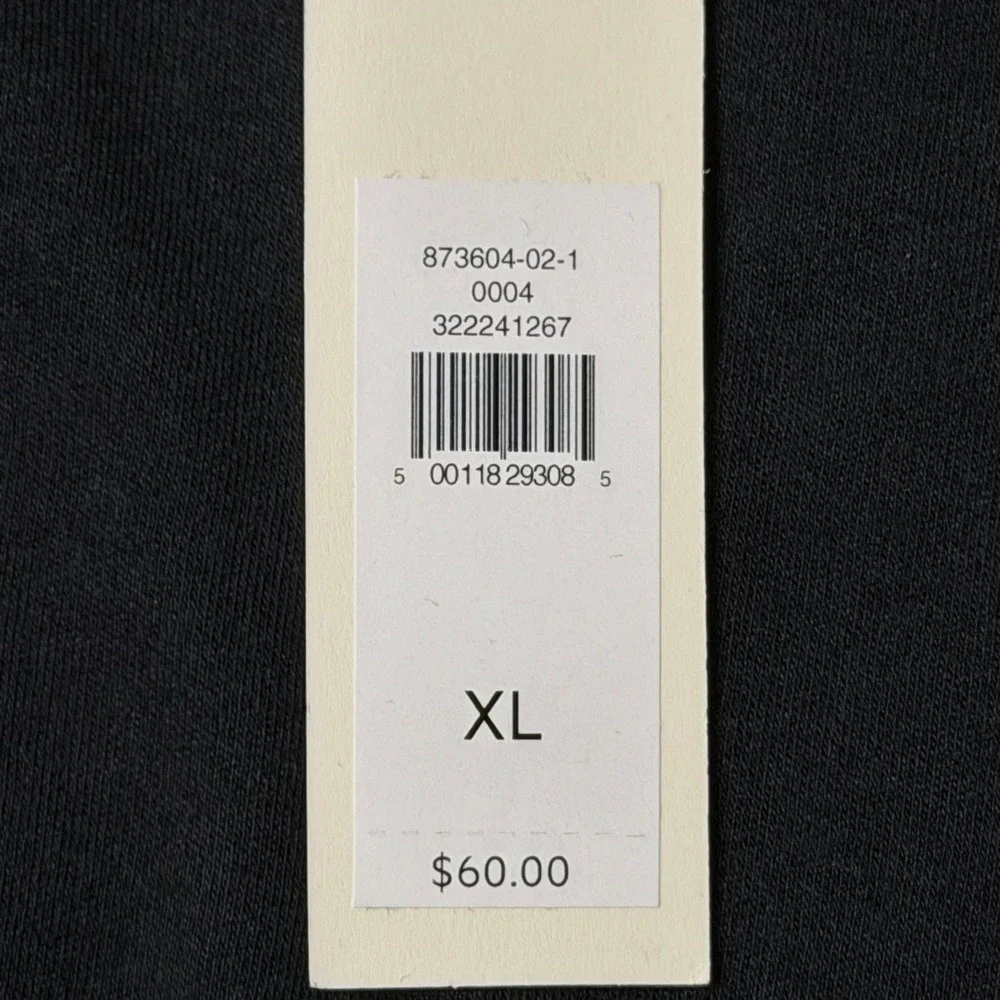 NEW‎ Banana Republic Luxury-Touch Long-Sleeve T-Shirt Black XL 873604-02-1